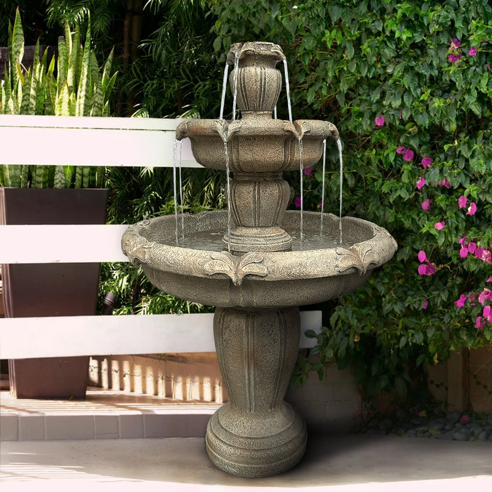 Concrete 3 Tier Water Fountain Large Estate