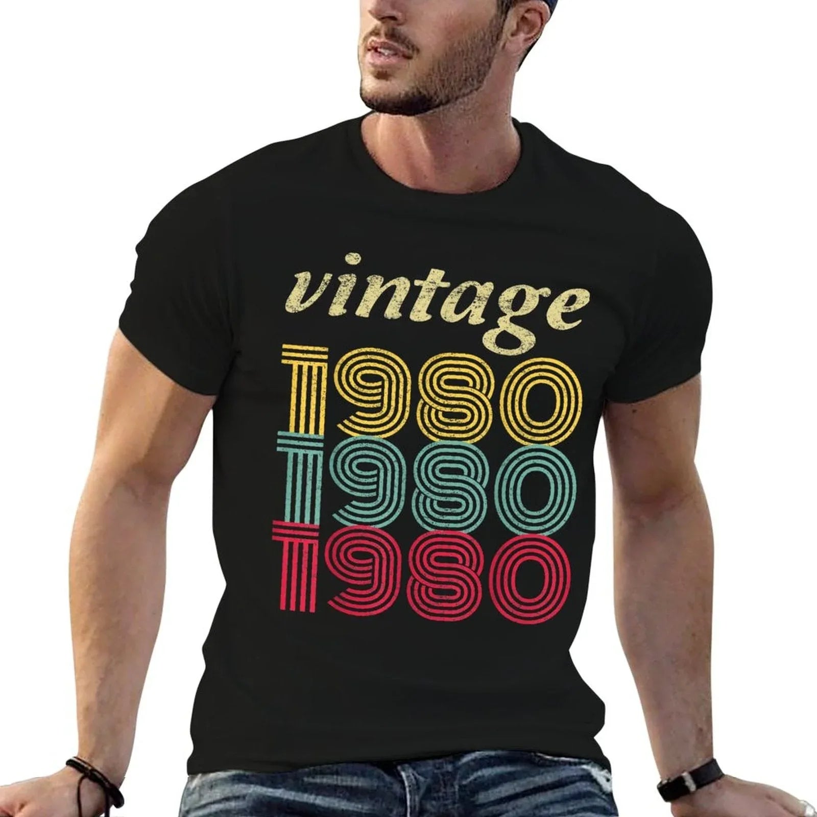 1980 40th Birthday Gift Vintage Retro Men Women 40 Years Old  Affordable Price T-Shirt
