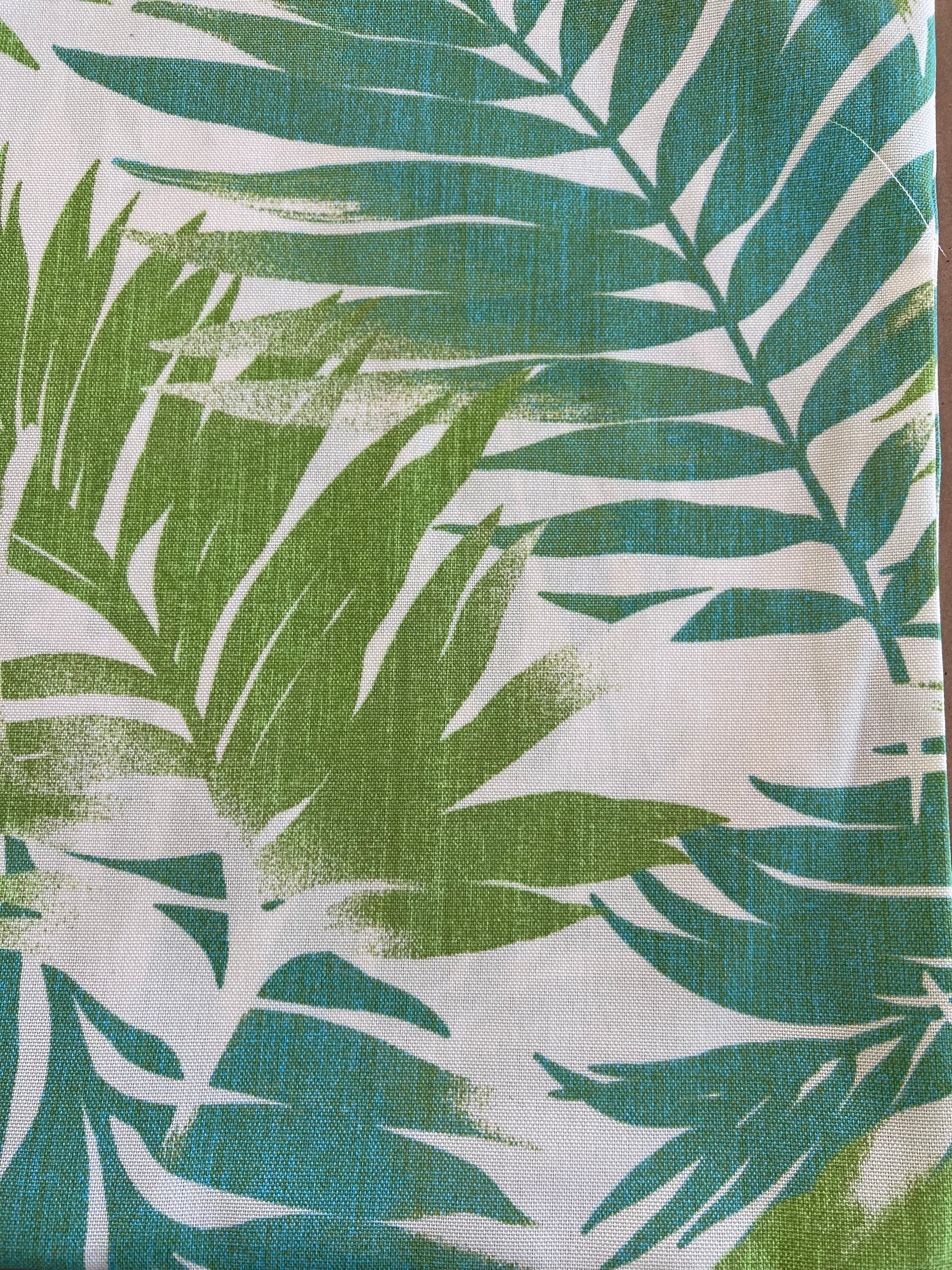 6 Pack Outdoor Pillow Covers - Tropical Palm Aqua