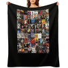 Rock Vinyl Collage Classic Wrinkle-free Throw Blanket