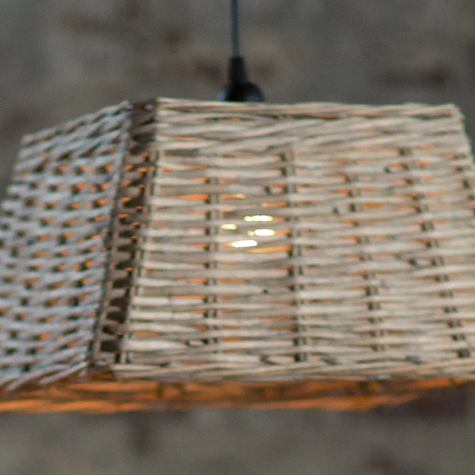 Handwoven Square Pendant Shade