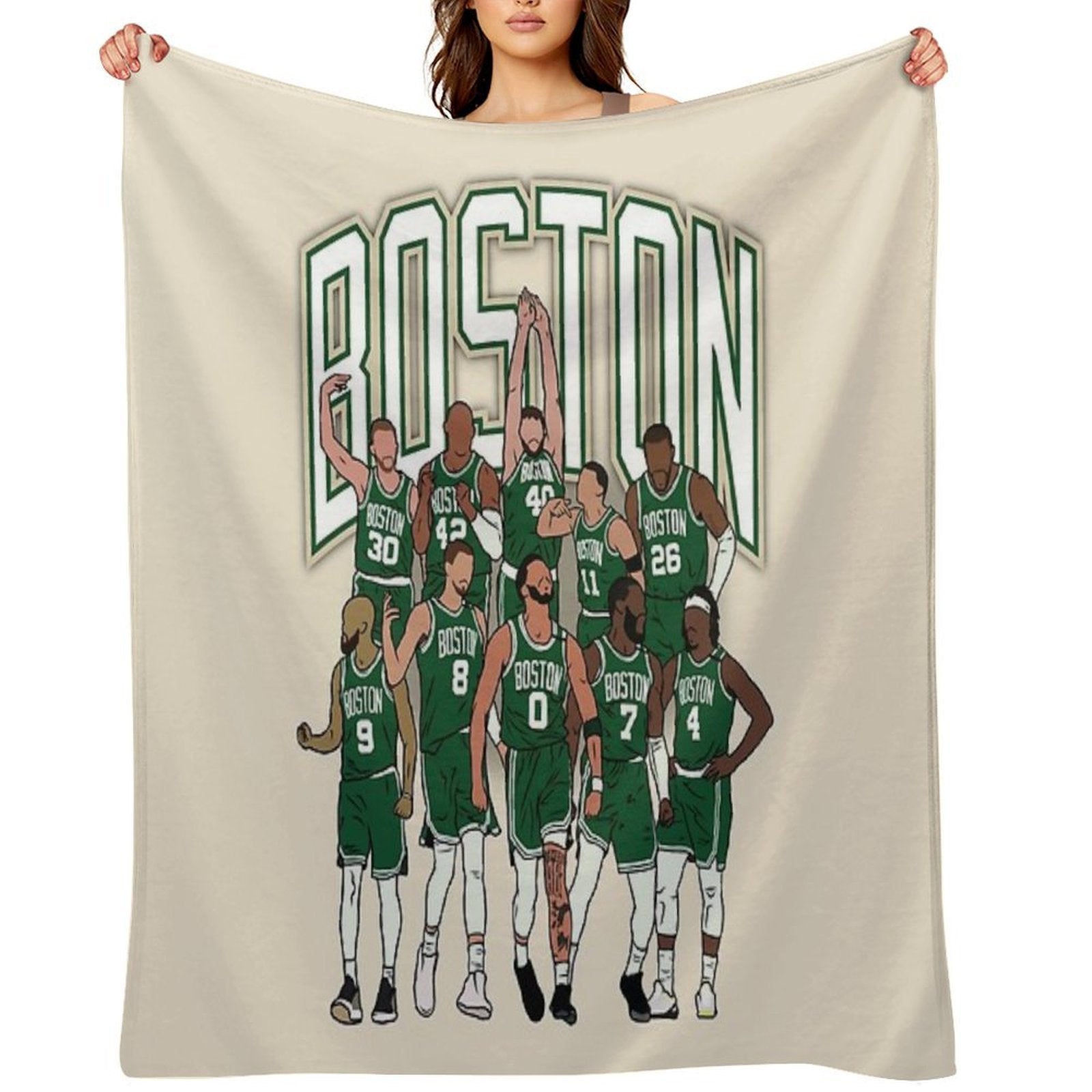 Boston 2023-24 Championship Plush Throw Blanket