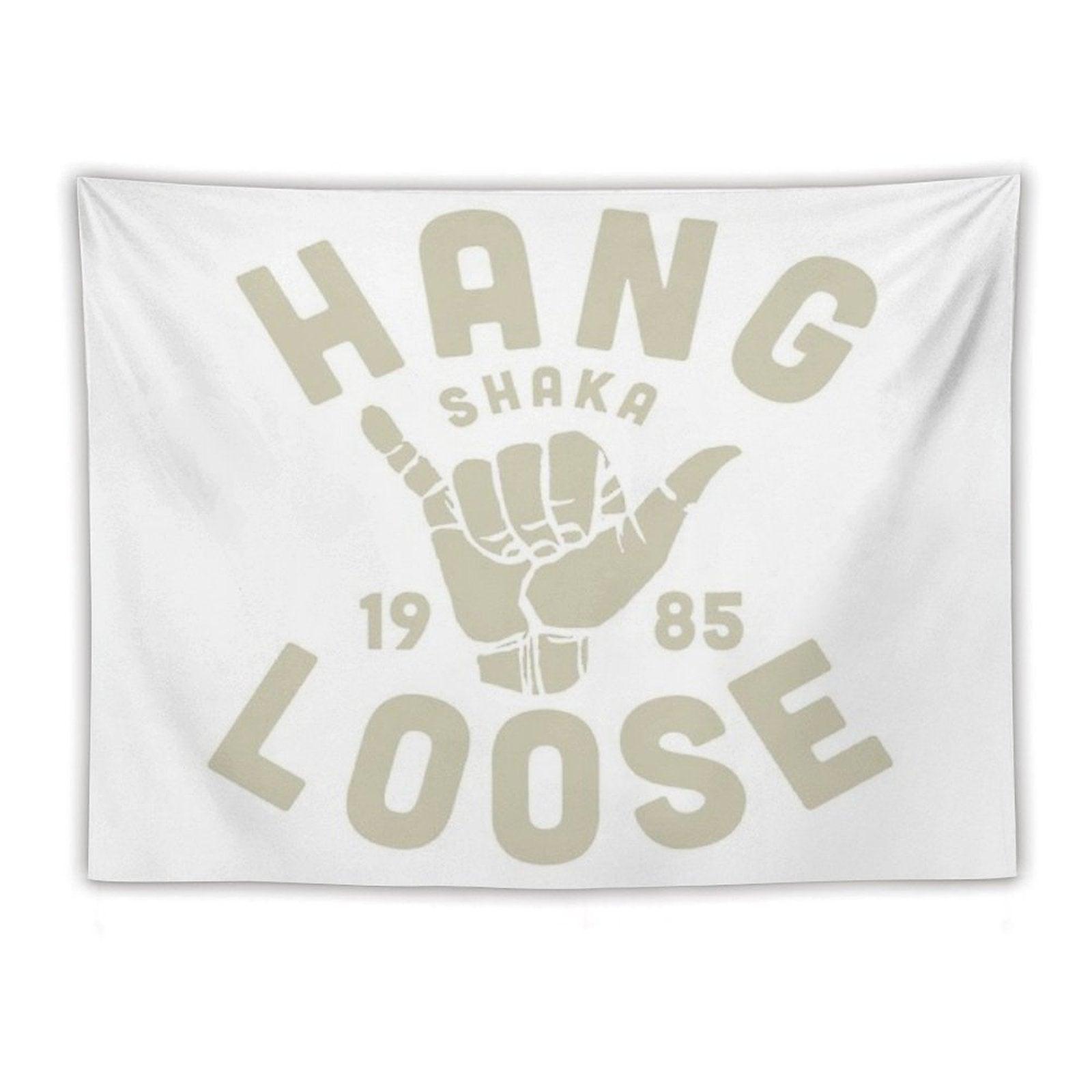 Vintage Surf Sticker Shaka Tapestry