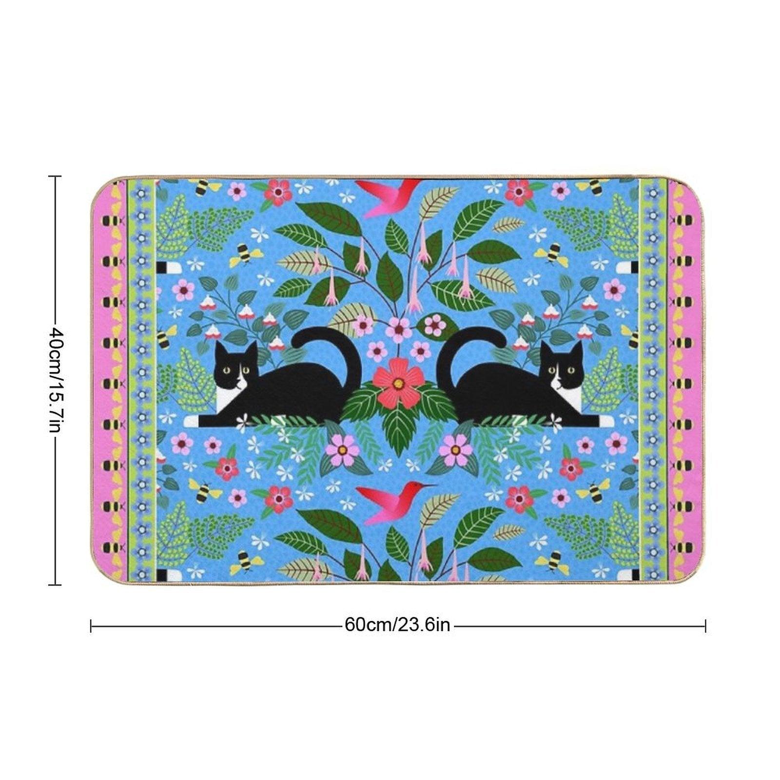 Katie And The Hummingbird Bath Mat