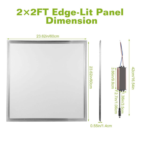 48W 2×2FT LED Panel Light 3200LM