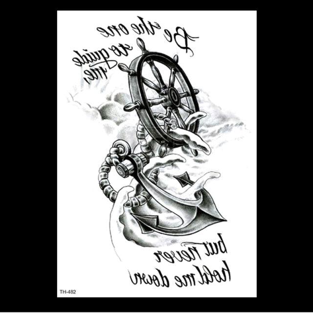 49 Sheets Waterproof Temporary Black Sketches Flowers Tattoo Stickers Flower Rose Tattoos For Women Adults