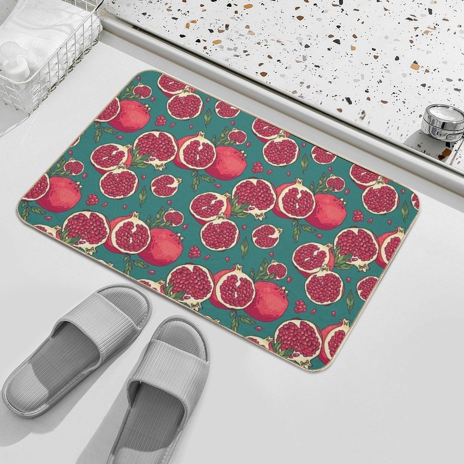 Juicy Pomegranate Fruits Bath Mat