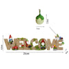 Dwarf Welcome Card Creative Garden Outdoor Balcony Welcome Decoration - Dwarf Welcome Card