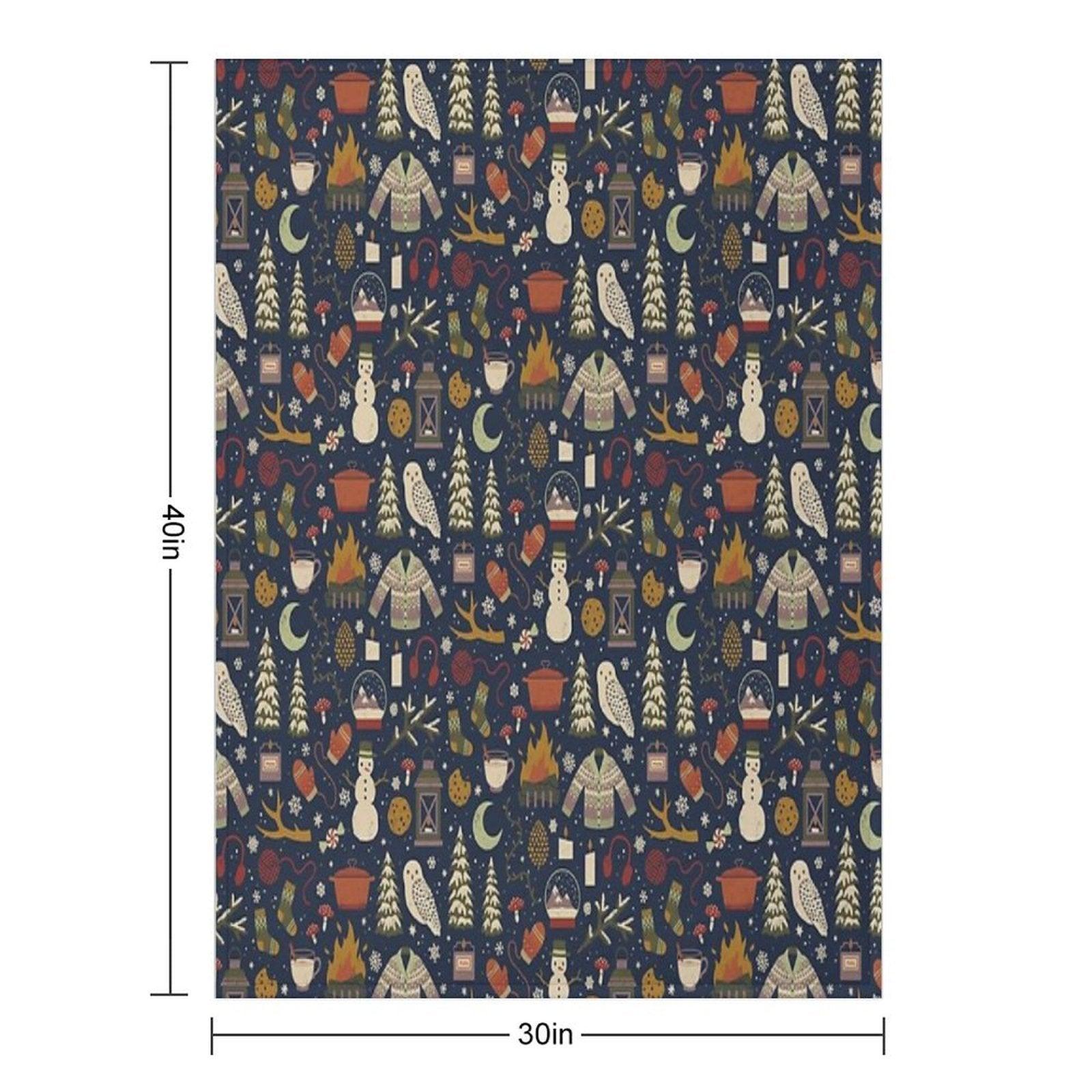 Winter Nights Throw Blanket