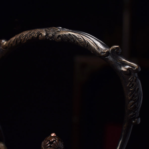 Classical old Iron Kettle pot for making tea