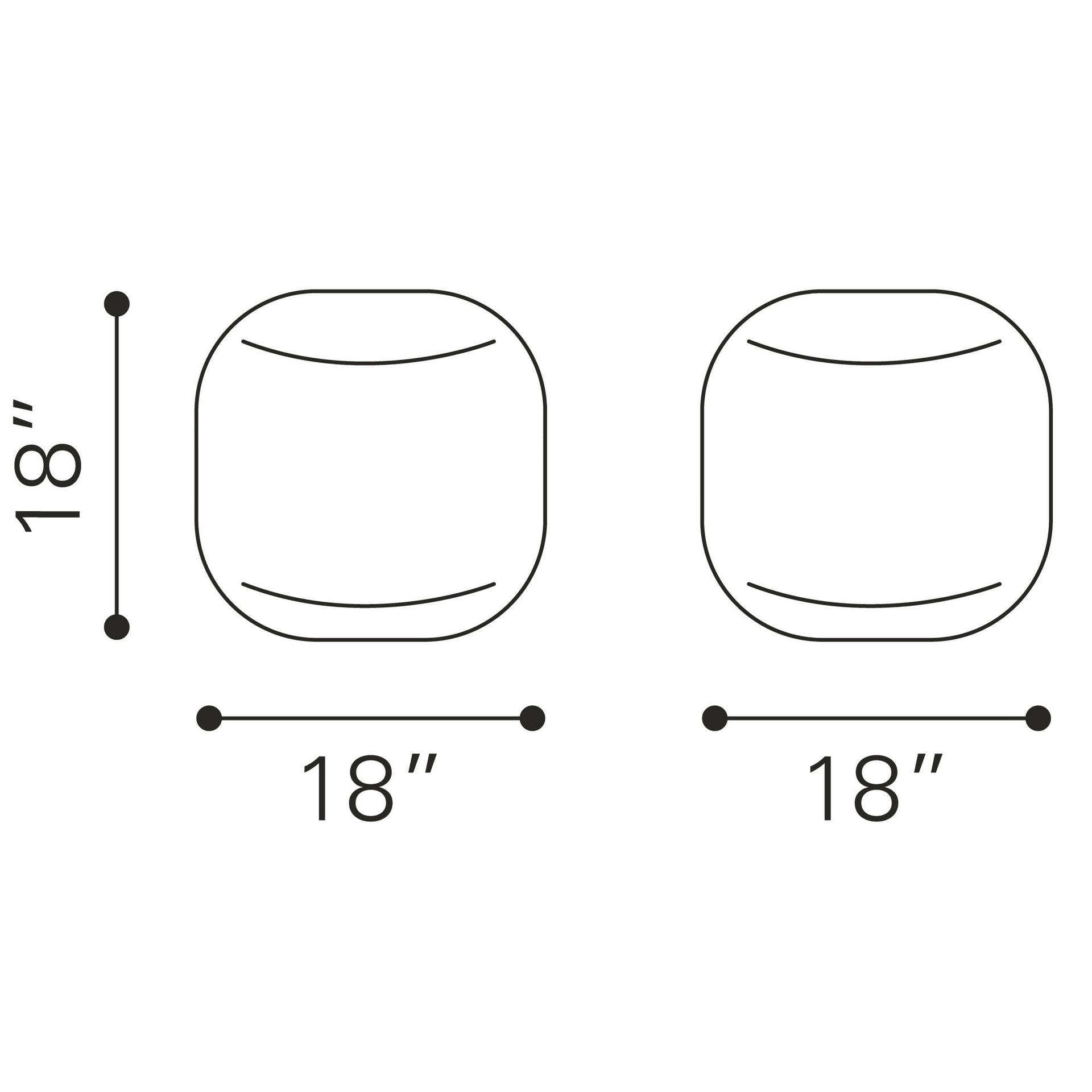 Lillian Ottoman Black