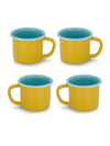 S/4 Enamel Mug - Two Tone - Royal Blue + Ivory