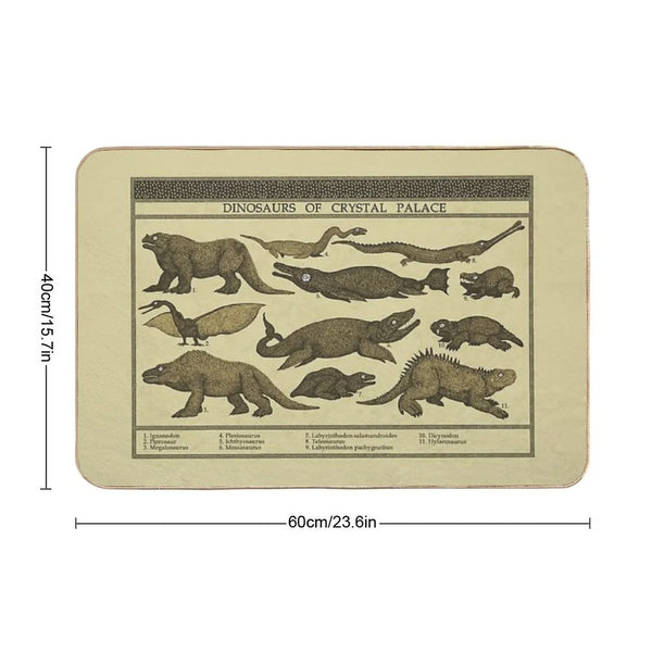 Dinosaurs of Crystal Palace Bath Mat