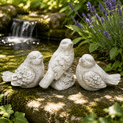 Cement Bird Statue