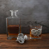Arthur Court Elephant Head Decanter Set with Pair of Glasses