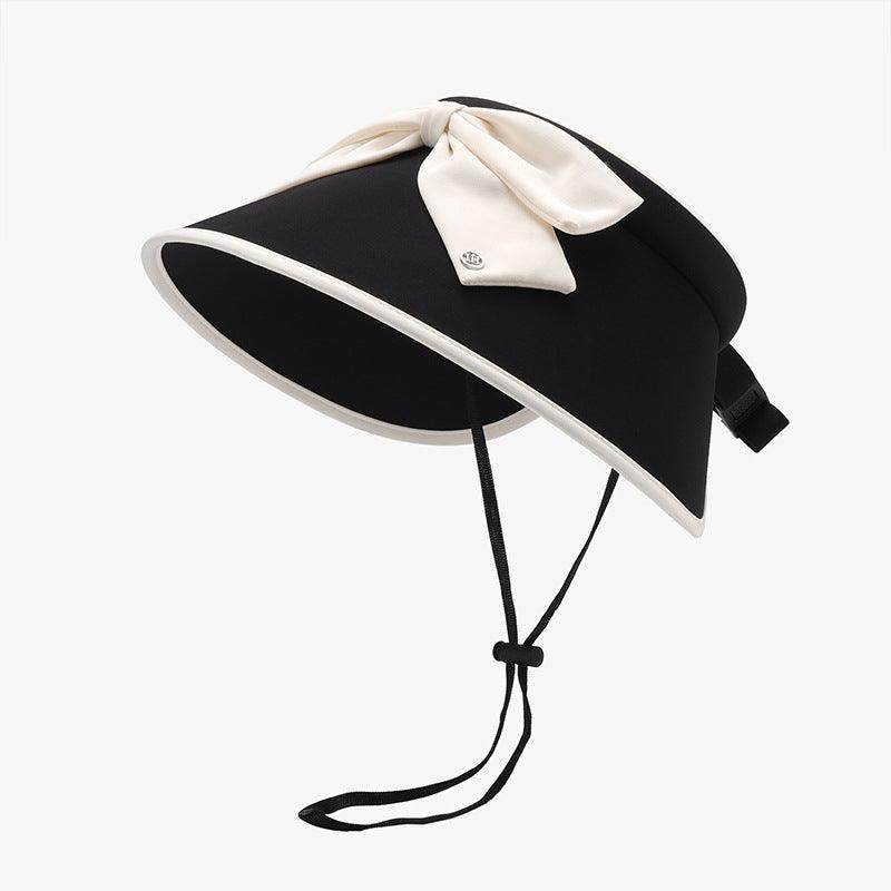 Bow Ice Silk Sun Hat for Ultimate UV Protection and Style