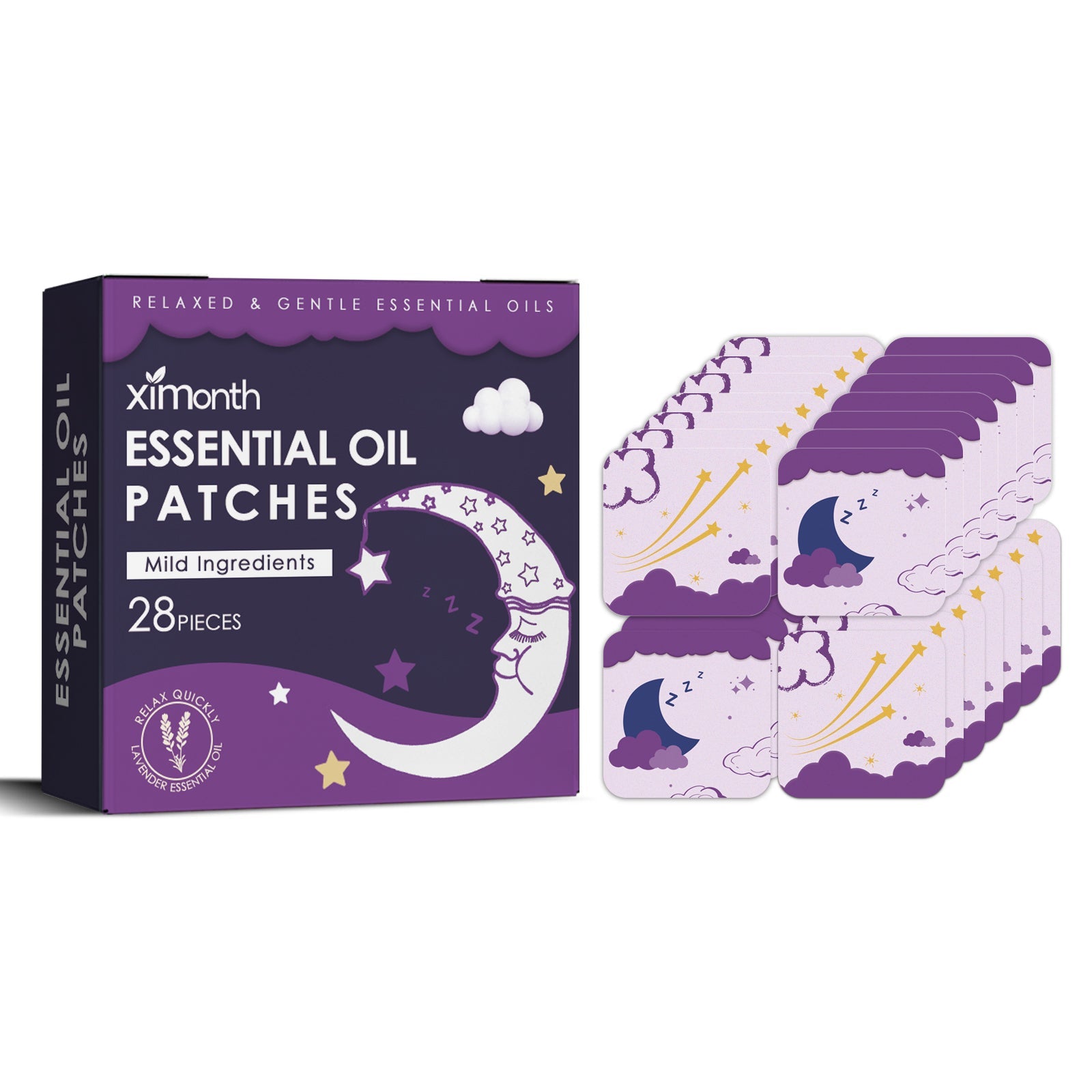 Essential Oil Goodnight Patch, Helps You Fall Asleep Quickly At Night And Relieves Body Muscle Fatigue And Stress Sleep Patch