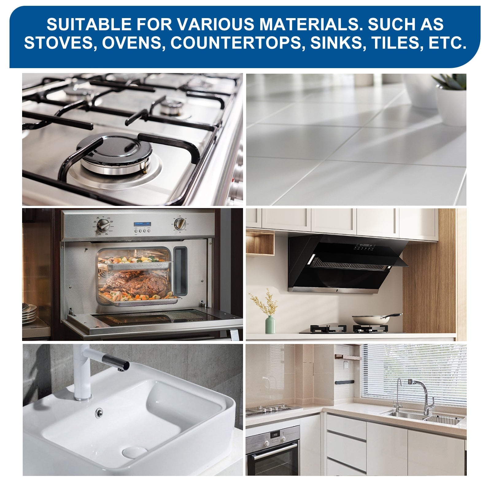 Multi-Purpose Household Foam Cleaner Set, Kitchen Stove Tile Heavy Grease Cleaning