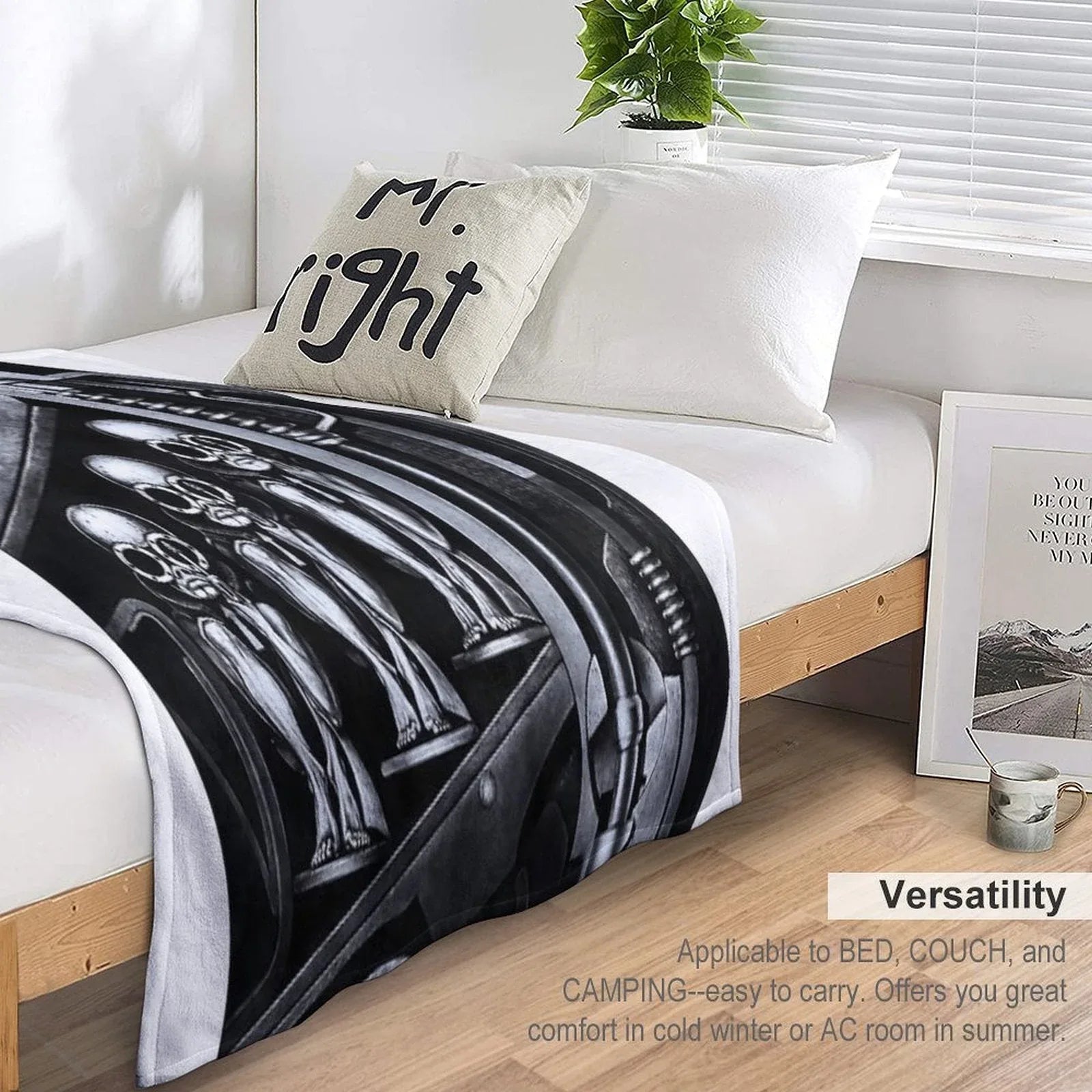 Hans Ruedi Giger Art Throw Blanket