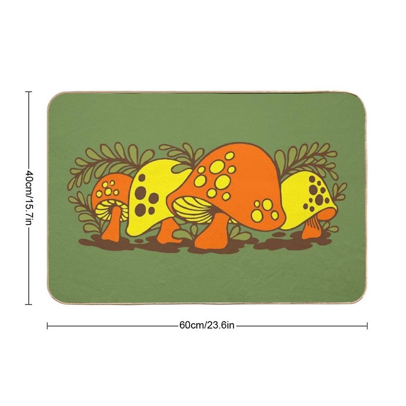 Vintage Sears Merry Mushroom Bath Mat