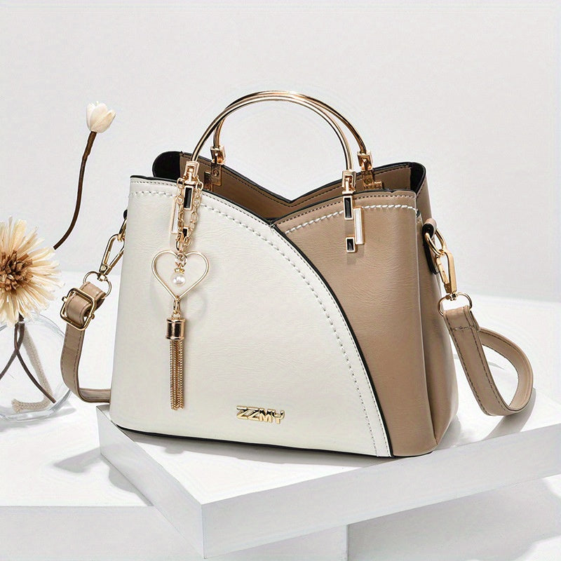 2025 New Fashion Color Block Small Size Women's Shoulder Bag Crossbody Handbag DSers Fulfillment
