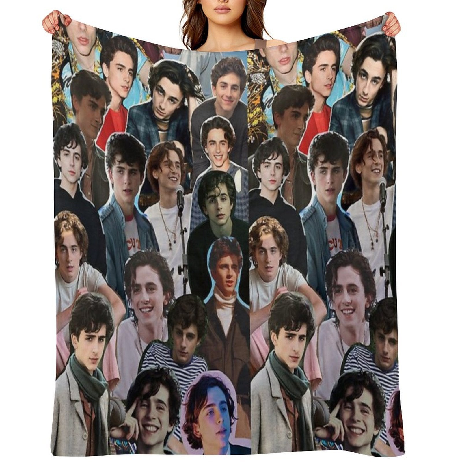 Collage Saint Timothee Chalamet Compact Throw Blanket