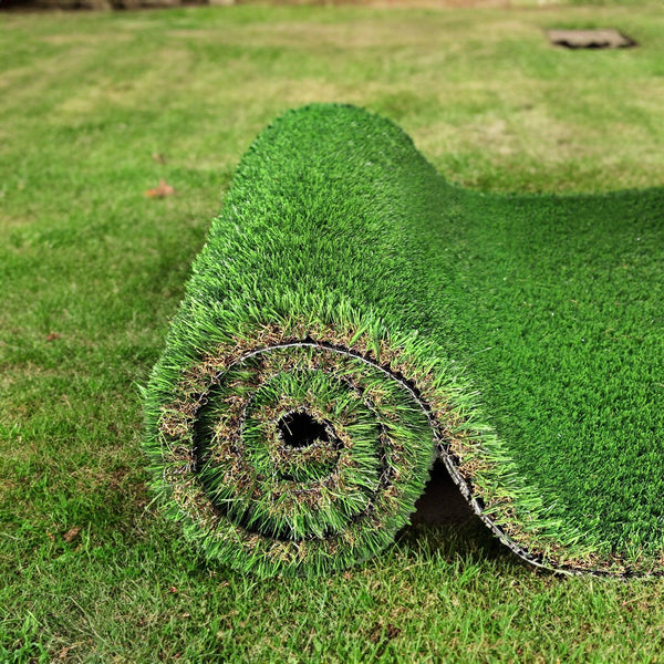 2FTX10FT Outdoor Artificial Grass Runway Blanket, Thick and Realistic Fake Grass Roll Decoration 1.38 