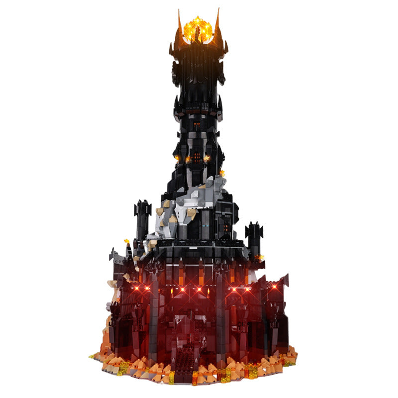 Suitable for LEGO 10333 Lord of the Rings Baladu Black Tower LED building blocks toy lighting fixtures light sets