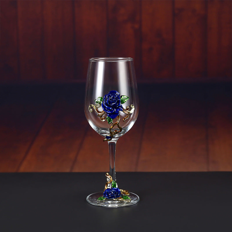 Household enamel crystal glass red wine glass goblet decanter