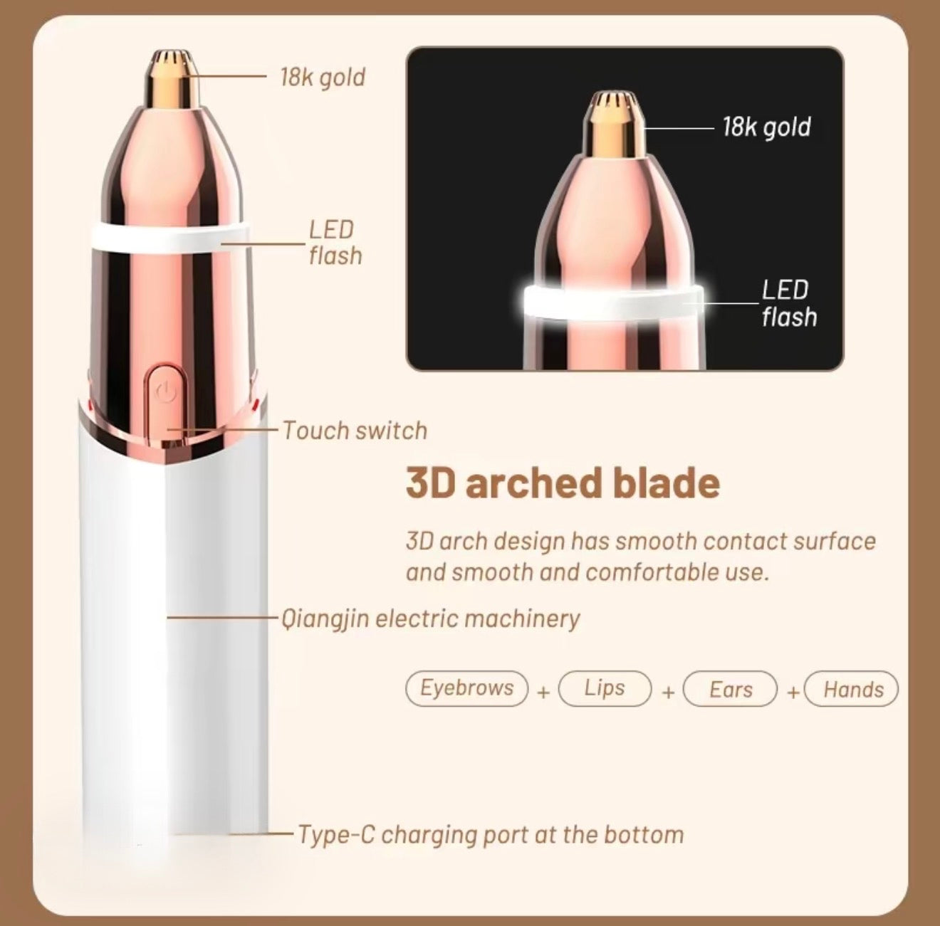 BrowSmooth 2-in-1 Facial Trimmer