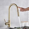 304 stainless steel kitchen faucet, hot and cold water pull-out vegetable basin sink faucet