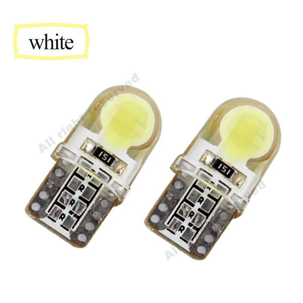 10Pcs Auto T10 Led Cold White 194 W5W LED 168 COB Silica Car Super Bright Turn Side License Plate Light Lamp Bulb DC 12V