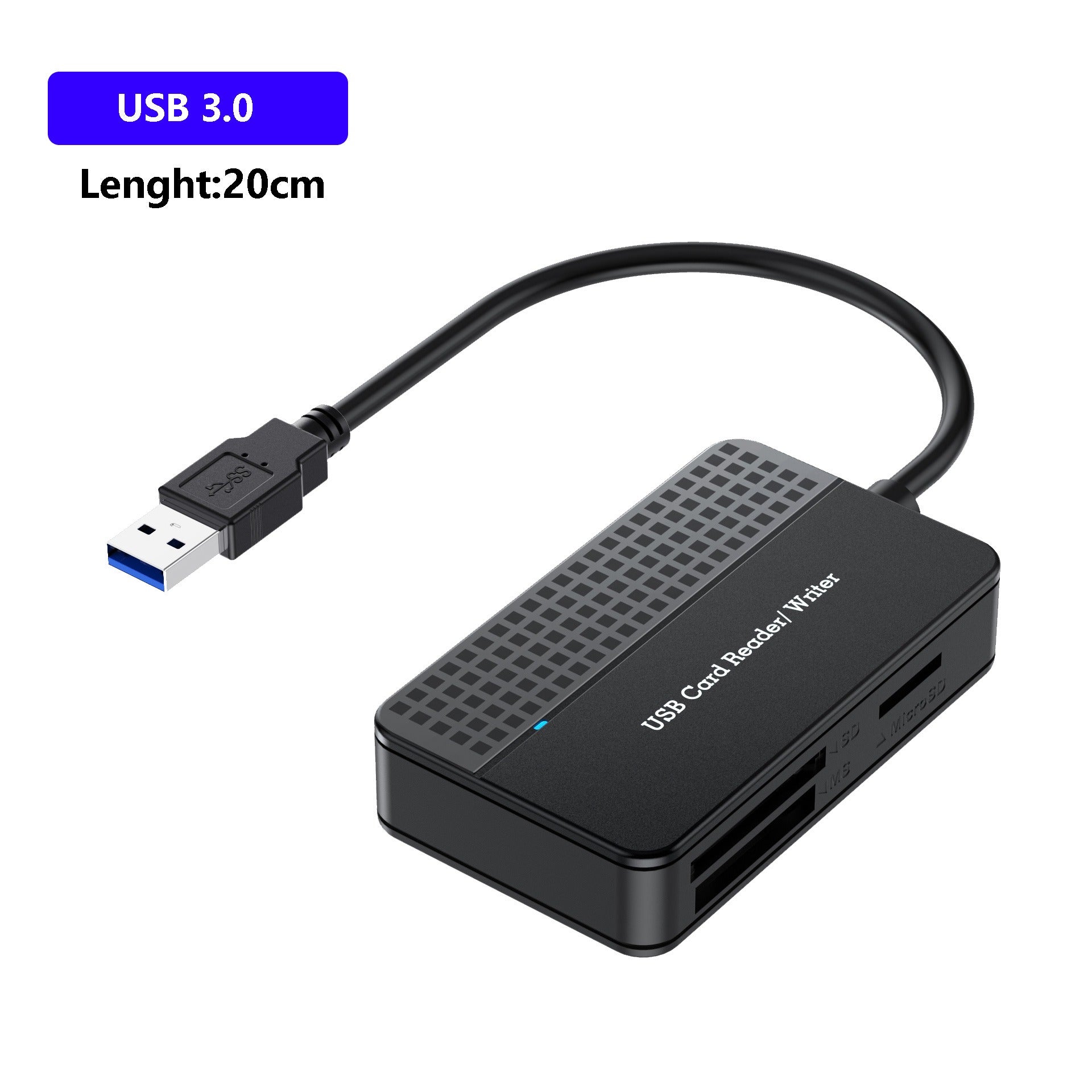 USB 3.0 Four in One USB 3.1 CF SD TF MS Memory Card/DSLR Camera Card Reader Type-c