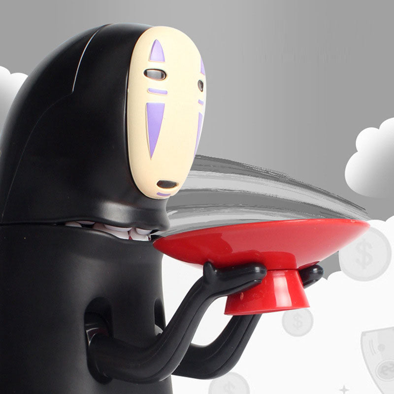 Faceless male piggy bank creative Tiktok girl of the same style Qianyuqianshui electric coin piggy bank