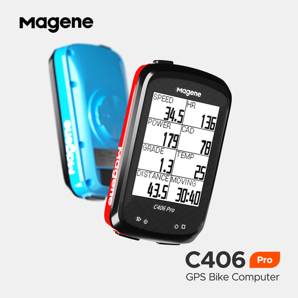 Magene Mckin C406pro Bicycle Wireless Smart Stopwatch English Version GPS Speed Monitoring Riding ANT+