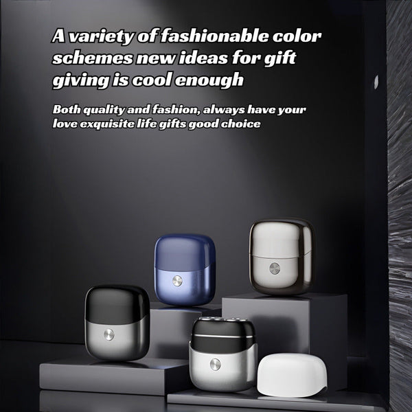 Mini electric shaver with full body water washing and dual head magnetic shaver for men portable for home use