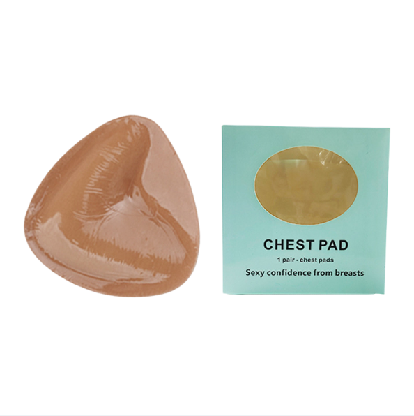 Triangle V-shaped thickened sponge chest patch small chest display large female double-sided self-adhesive chest pad