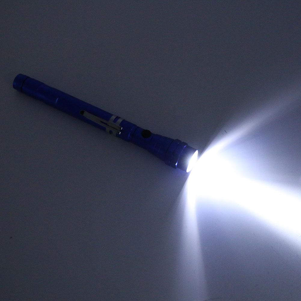 Outdoor Camping Tactical Flash Light Torch Spotlight 3x LED Telescopic Flexible Magnetic LED