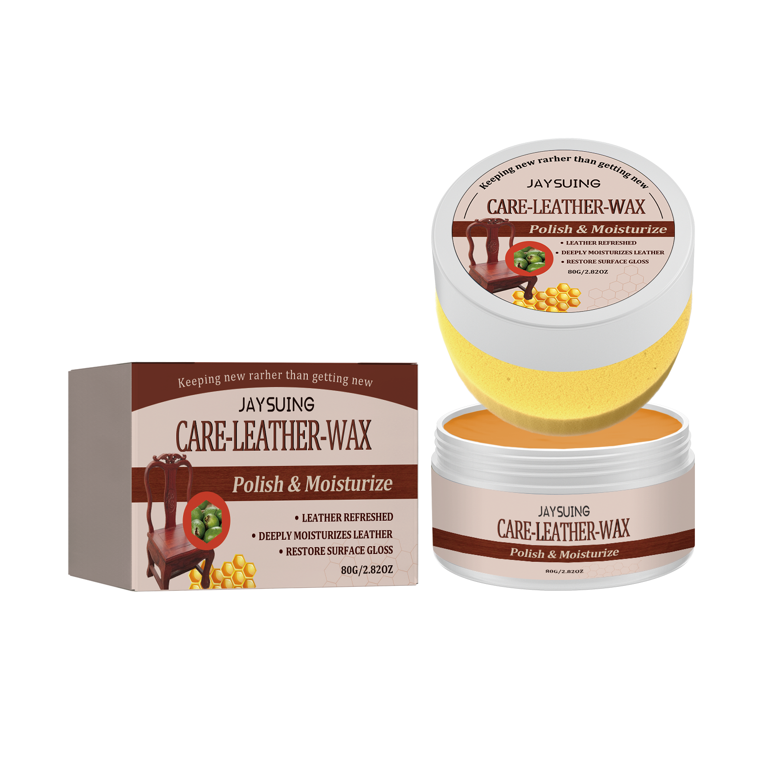 Leather Care Wax Car Seat Furniture Sofa Leather Shoes Care Refurbishment Maintenance Portable Care