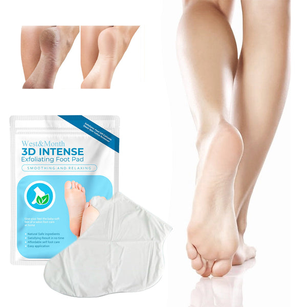 3D Intense Exfoliating Foot Pad, Foot Care Clean Horny Calluses, Anti-chapping And Moisturizing Foot Mask
