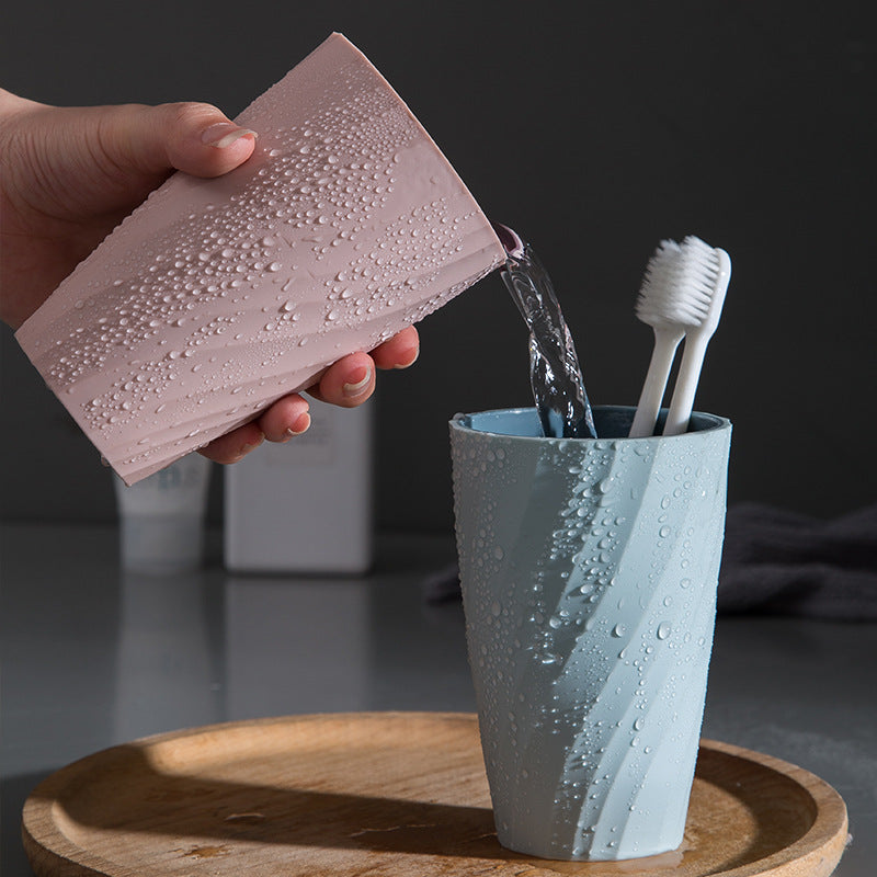 Simple Wash Cup Portable Household Brushing Cup Mouthwash Tooth Bucket Cute Set a Pair Of Couples Mouthwash Cup