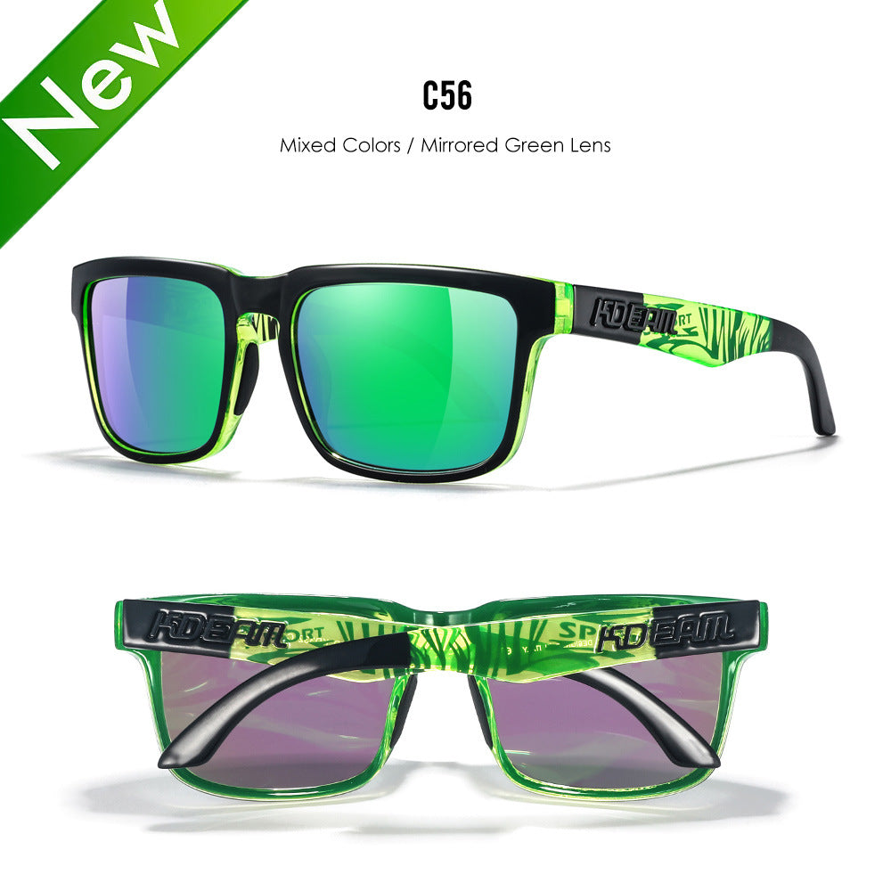 Classic polarized sunglasses for men and women ultra light driving glasses colorful real film sunglasses