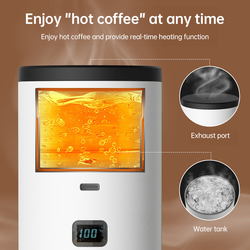 Portable Wireless 3-in-1 Espresso Maker, 7800mAh, Car/Home/Camping, Ground/Capsule Coffee.
