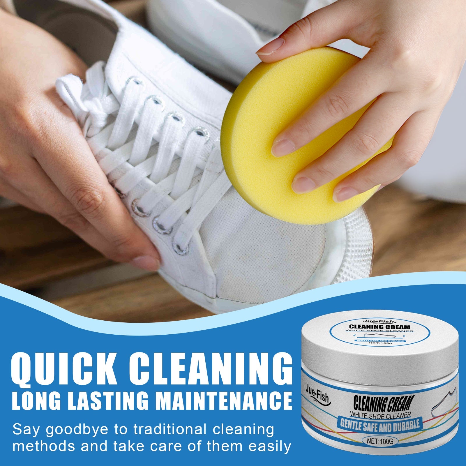 Small White Shoes Cleaning Cream, Strong Decontamination Cleaning Cream Wash Sports Canvas Shoes To Remove Stains