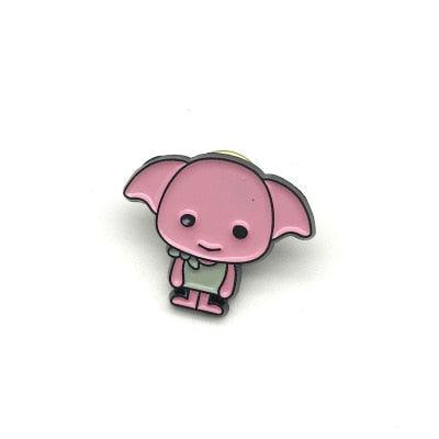Harri Potter Wizard student Enamel Pin Brooches Cartoon Creative Metal Brooch Pins Denim Hat Badge Collar Jewelry