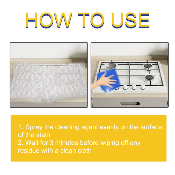 Kitchen Grease Cleaner, Kitchen Stove Kitchen Utensils Heavy Oil Stains Strong Cleaning