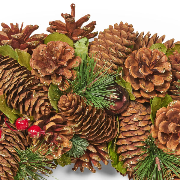 *CLEARANCE SALE* 18.5'' PINE CONE WREATH - Gifts for You 'n Me