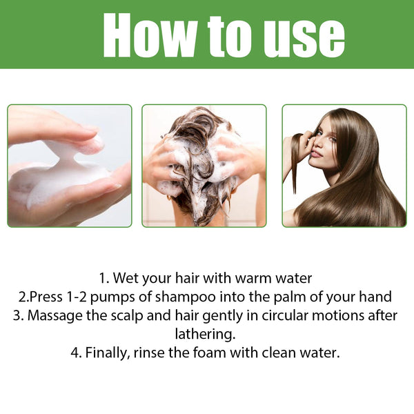 Rosemary Shampoo Deep Cleansing Massage Scalp Moisturizing Soft Dense Hair Shampoo