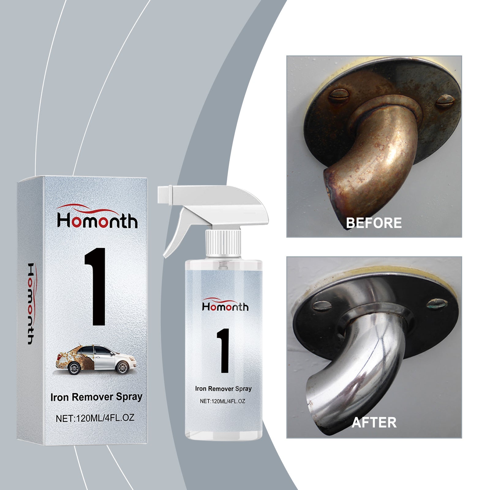 Automobile Rust Remover, Automobile Cleaning Anti-Rust Maintenance Paint Rust Decomposition Decontamination Yellow Rust Remover