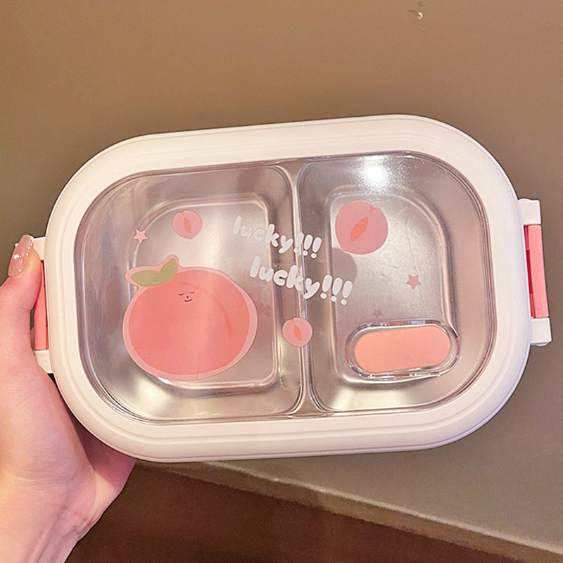 Cute portable stainless steel lunch box lunch box lunch box
